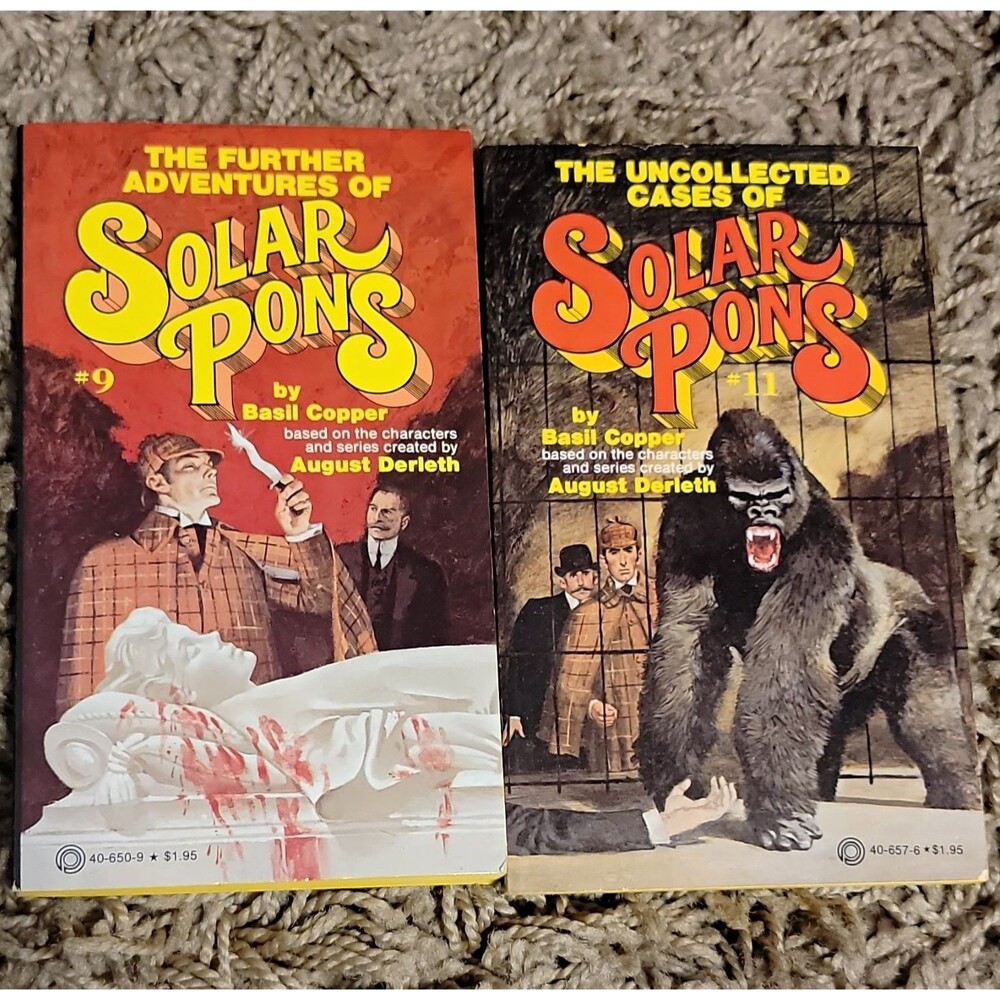 Solar Pons #9  Further Adventures of Solar Pons by Copper & Derleth PB 1979
